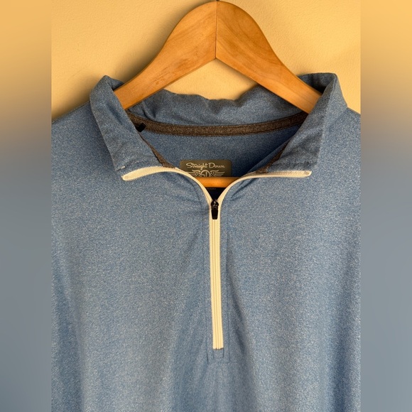 Straight Down Ballard Quarter Zip Royale Blue Pullover Men's Size Medium Golf - Picture 3 of 9